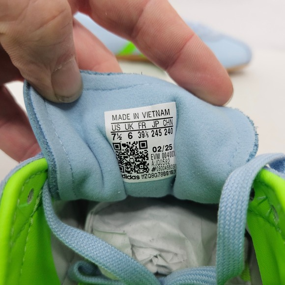 Adidas Tokyo Retro Sneakers JQ0582 Clear Sky Solar Green Gum Women's Size 7.5 - Picture 9 of 12